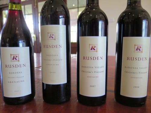 An impressive Rusden Vine Vale Grenache vertical