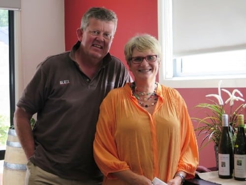 Adams & his wife, co-proprietor & GM Pam Goldsack