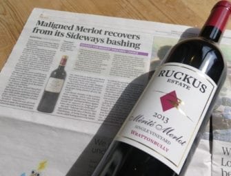 Ruckus by name & nature: top notch Australian Merlot