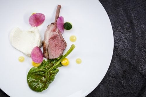 Lamb, rack & epigram, courgette, lemon forte (1)