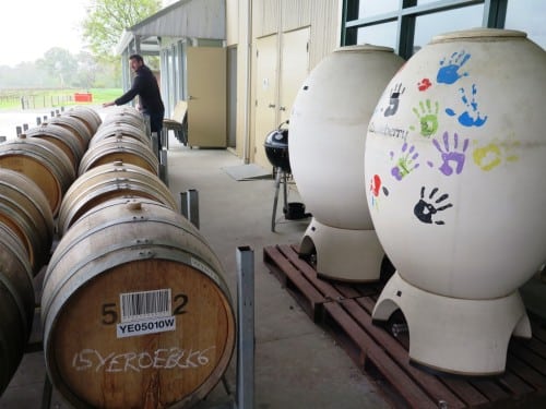 Egg fermenters and seasoned oak